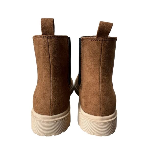 J.Crew Crewcuts Girls' lug-sole boots in brown suede size 13 - Picture 5 of 8